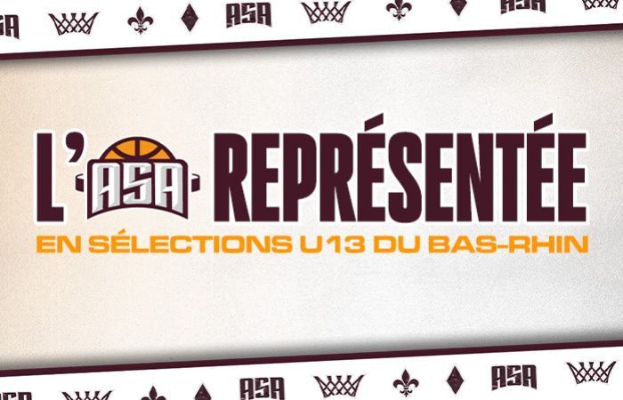 L'ASA bien représentée en sélections U13 du Bas-Rhin !