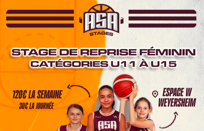 Inscription pour le stage de reprise féminin